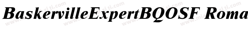 BaskervilleExpertBQOSF Roman字体转换